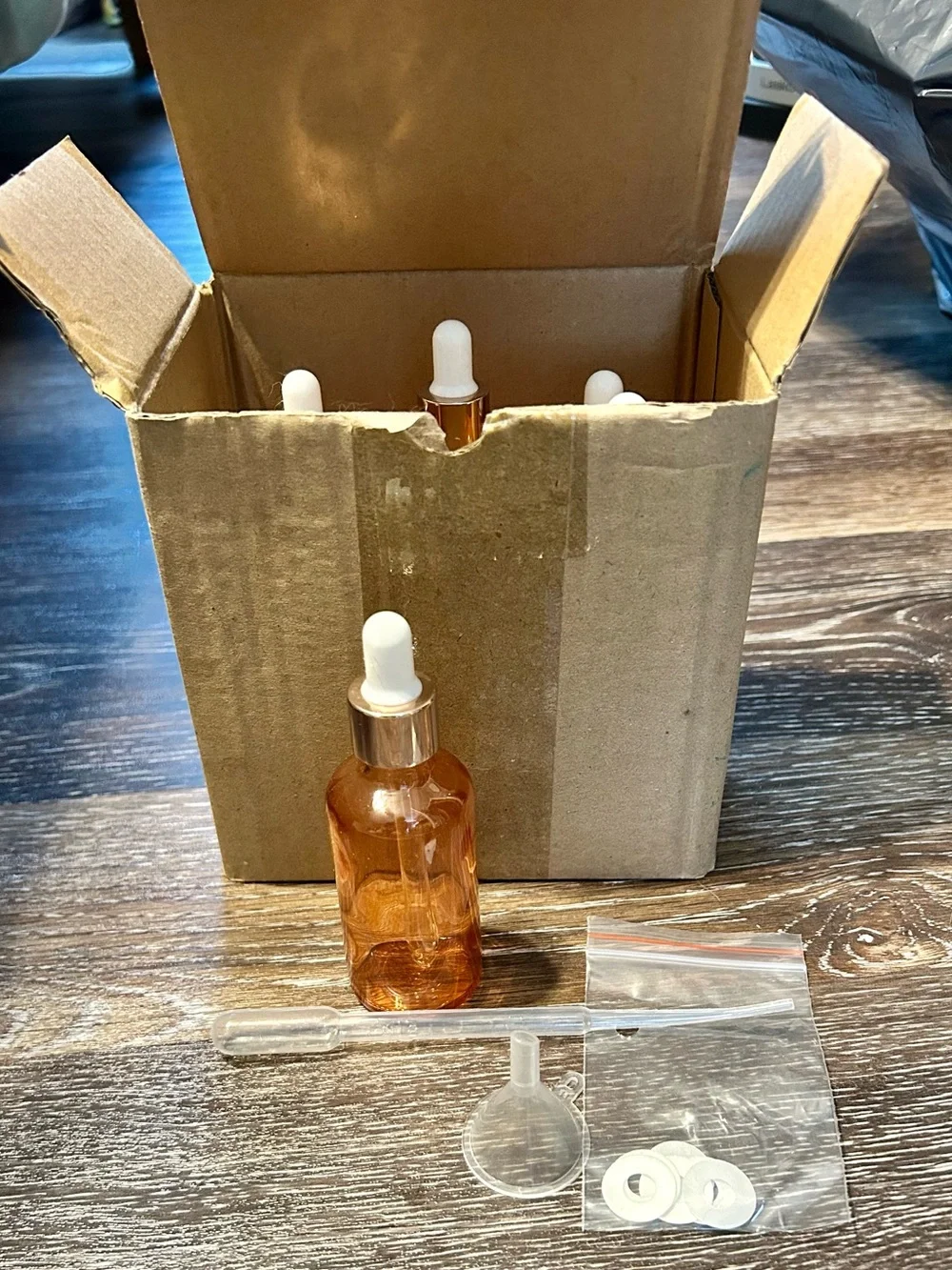 Glass dropper bottles - Set of 6